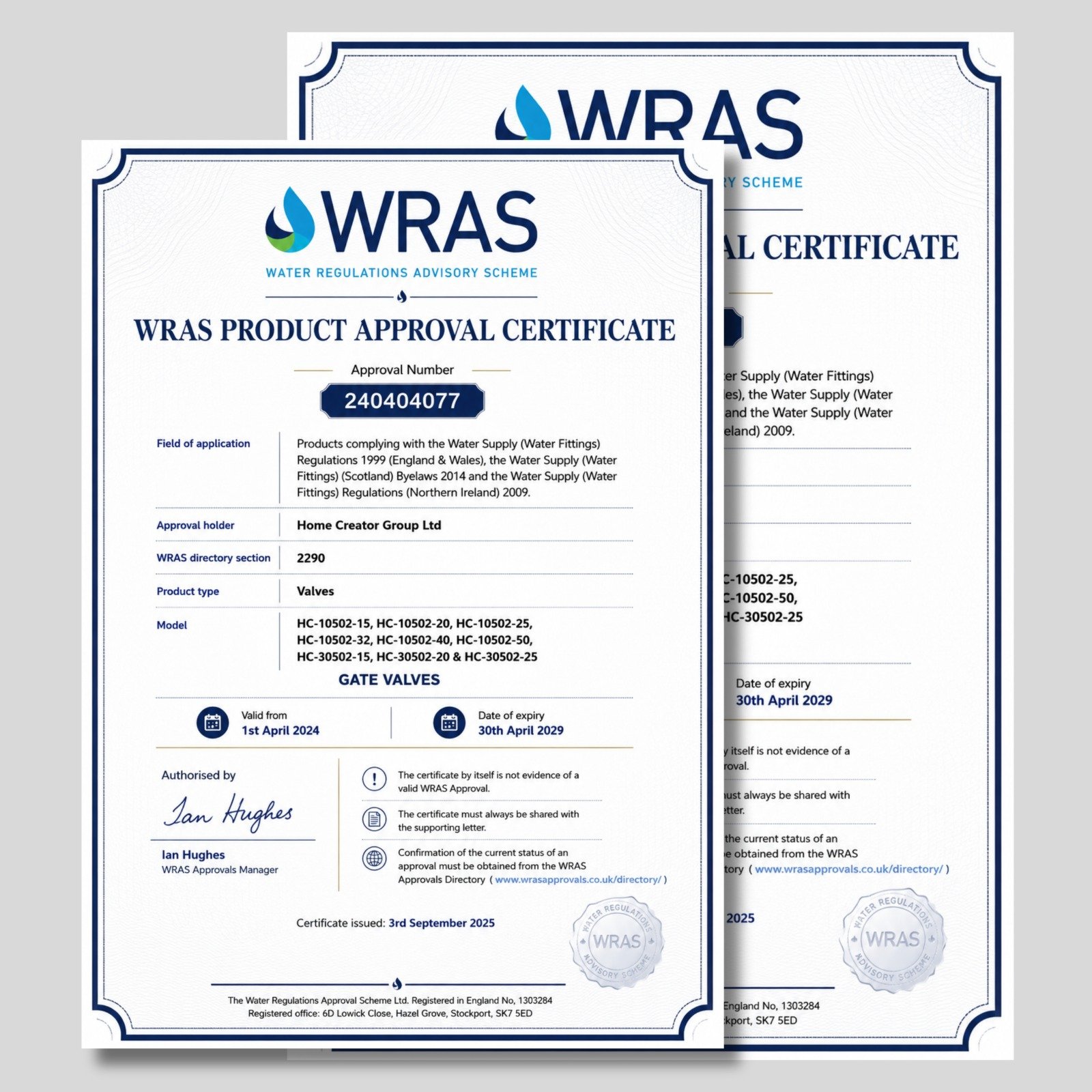 Approval Certificate