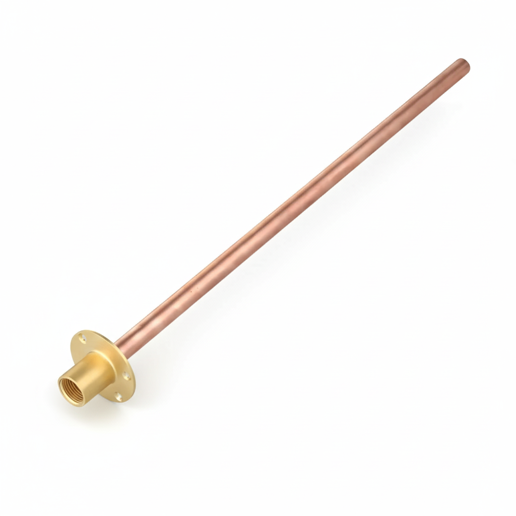 Wallplate Adaptor 15mm x 1/2″ c/w Copper Pipe
