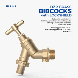 Brass Bibcock with Check Valve - Image 1